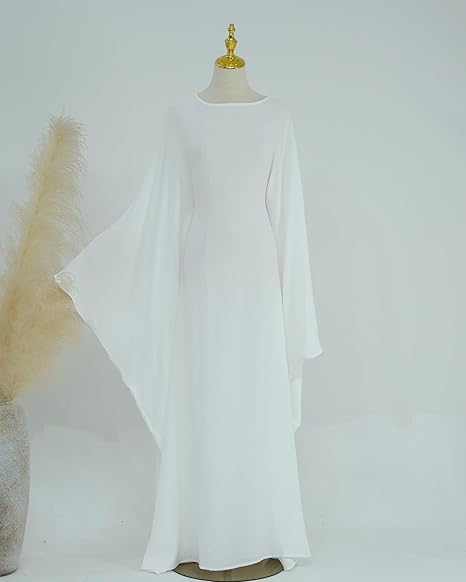 Muslim Prayer Dress Abaya Islamic Ramadan Robe Slightly Elasticity Garment Eid Clothes