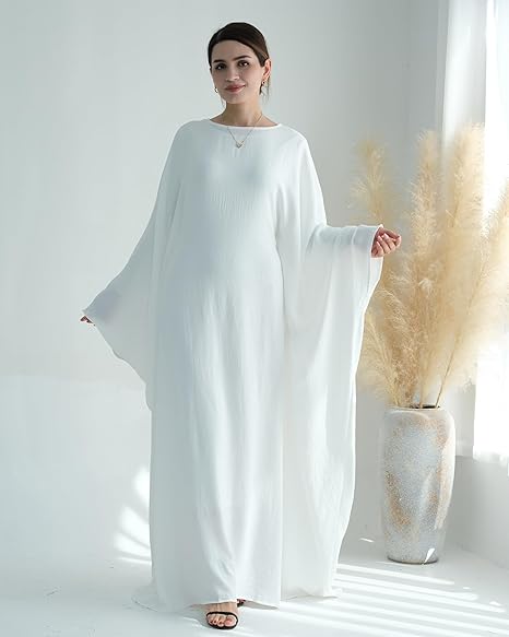 Muslim Prayer Dress Abaya Islamic Ramadan Robe Slightly Elasticity Garment Eid Clothes