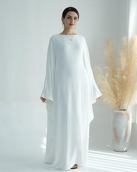 Muslim Prayer Dress Abaya Islamic Ramadan Robe Slightly Elasticity Garment Eid Clothes