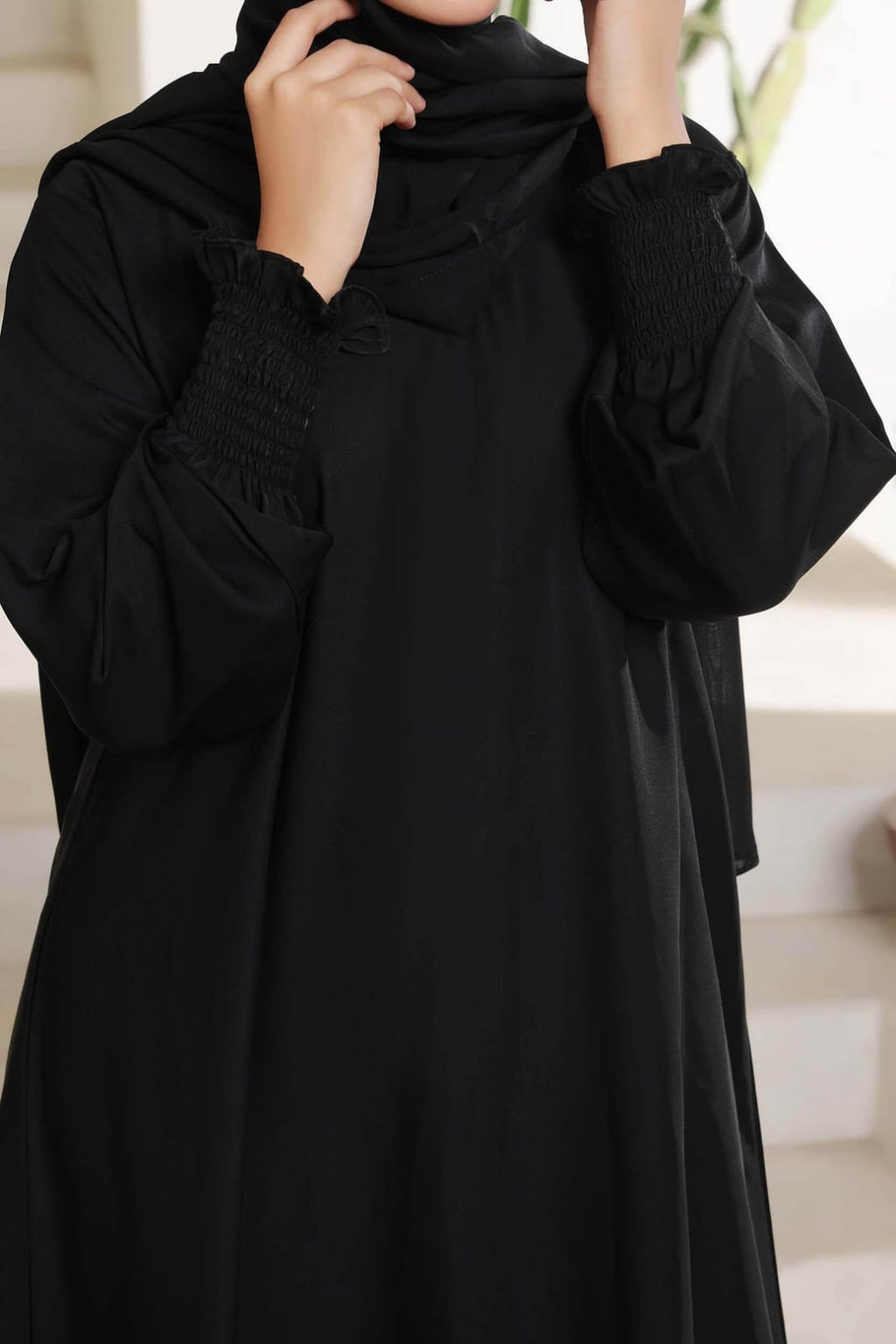 Casual Black Abaya
