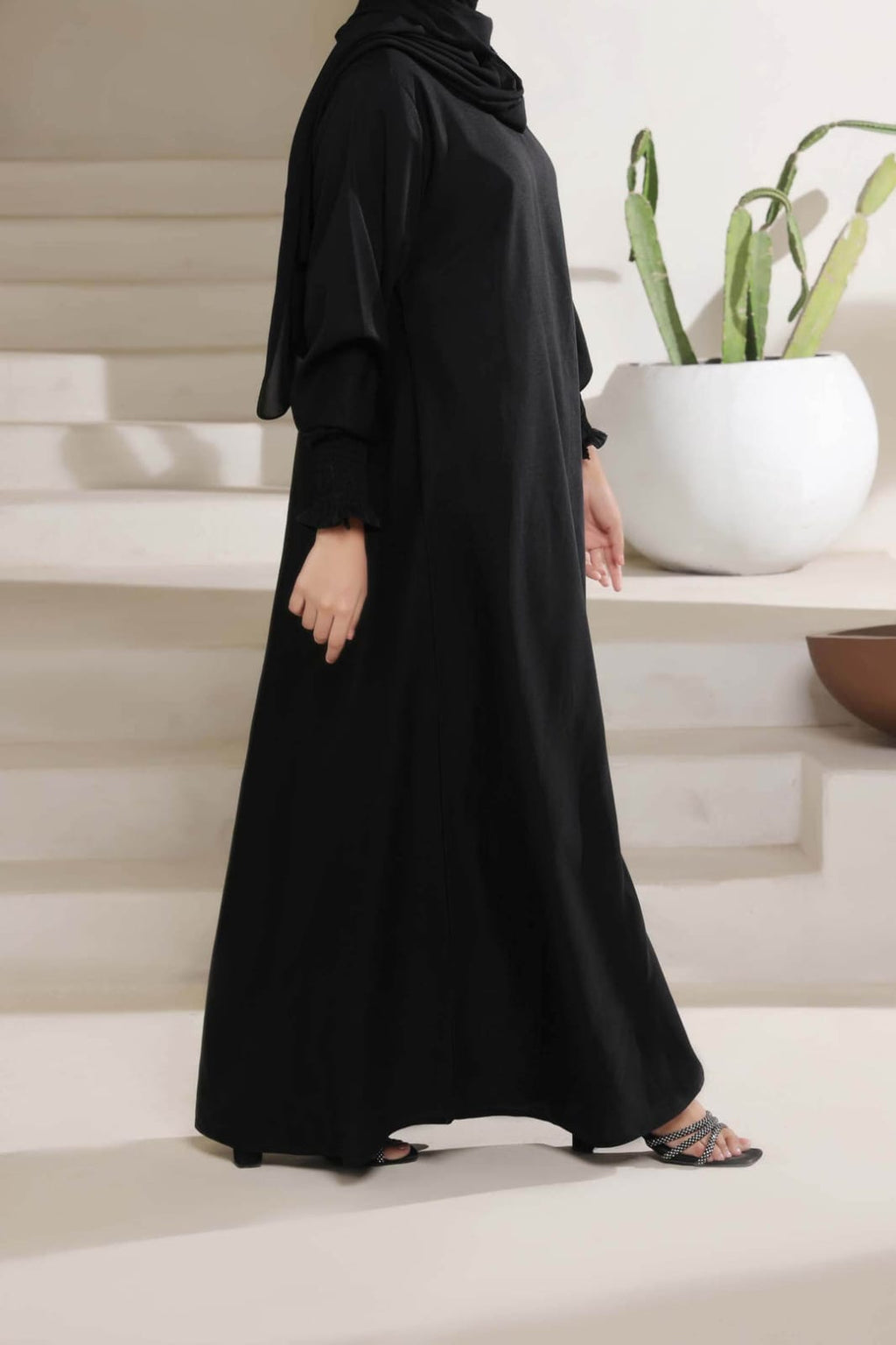 Casual Black Abaya