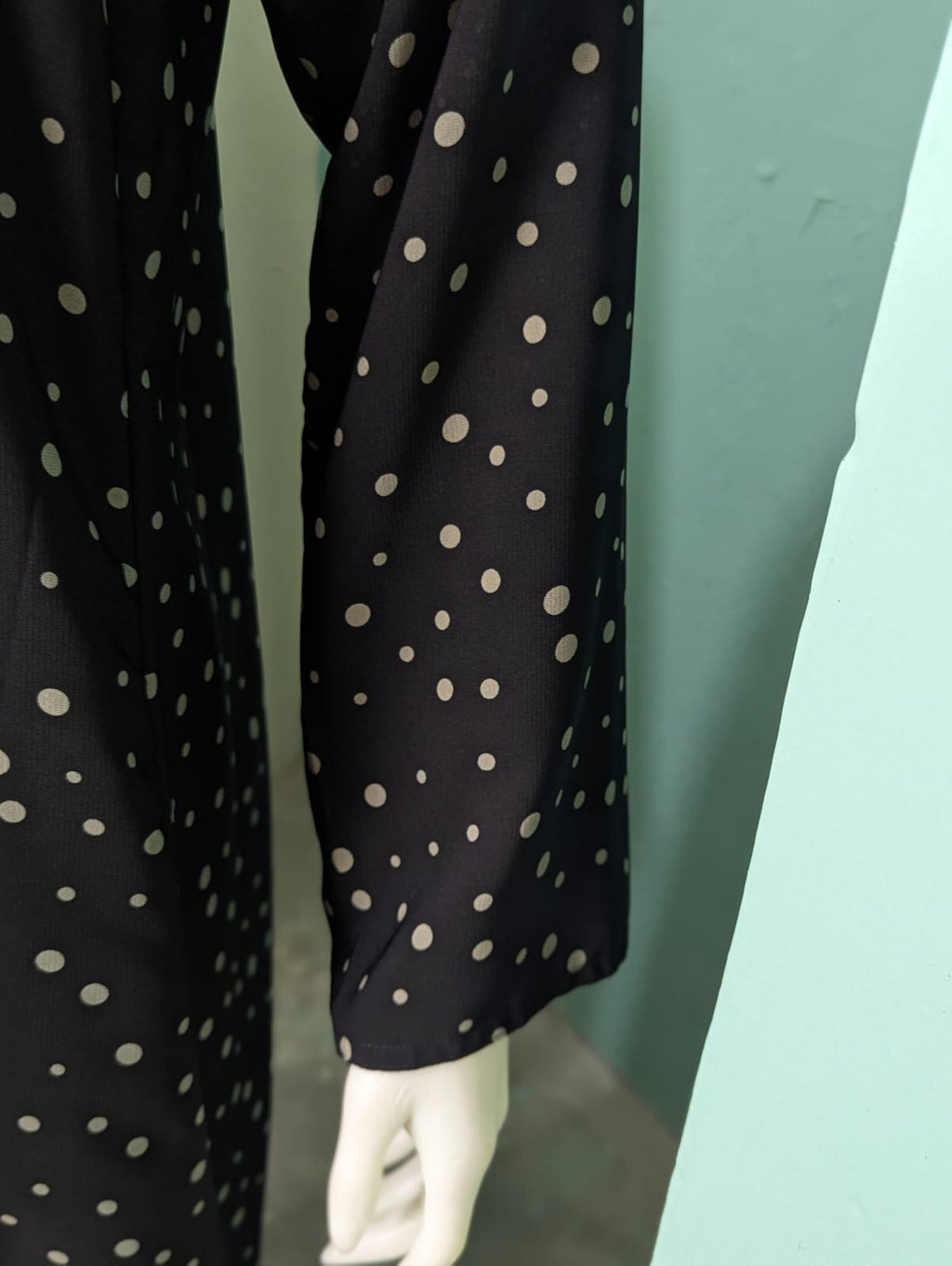 Printed Dotted Abaya